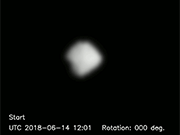From a distance of about 700km, Ryugu's rotation was observed.