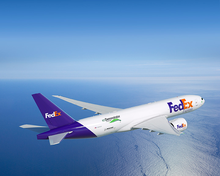 Using new FedEx-owned 777 Freighter