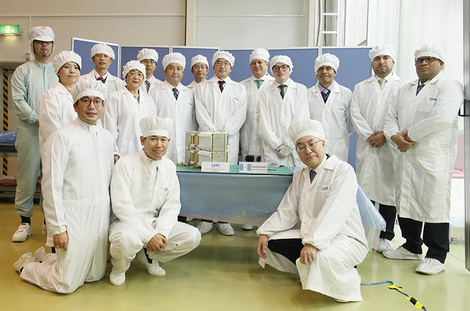 Handover of second KiboCUBE CubeSat developed by the team from the Universidad del Valle de Guatemala