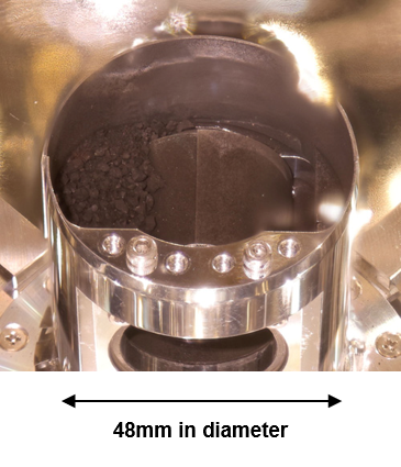 Figure 2: Inside sample chamber A (credit: JAXA).