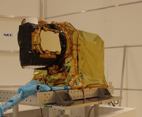 Figure 1. Laser-communication terminal
			aboard the Optical Data Relay Satellite.
			