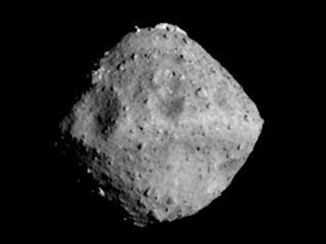Asteroid Ryugu seen from a distance of around 40km