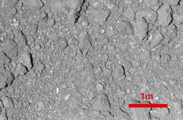 [HAYABUSA2 PROJECT] The highest resolution image of Ryugu (resolution update : the highest resolution image to date)